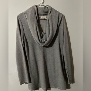Maison Jules cowl wide neck light weight sweater